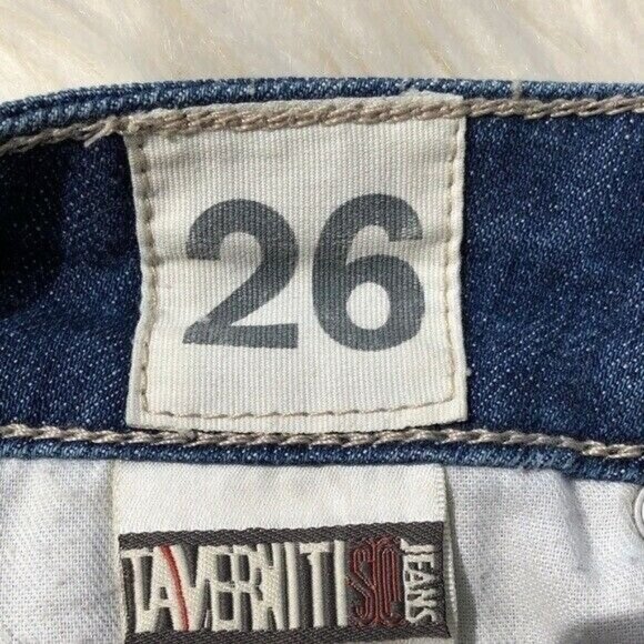 Taverniti So Denim Embellished Jeans Shorts 26 festival HTF Rare 30/3" inseam - Picture 6 of 12